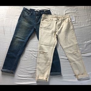 Bullhead Denim Co Skinny Boyfriend Jeans - 2 Pairs